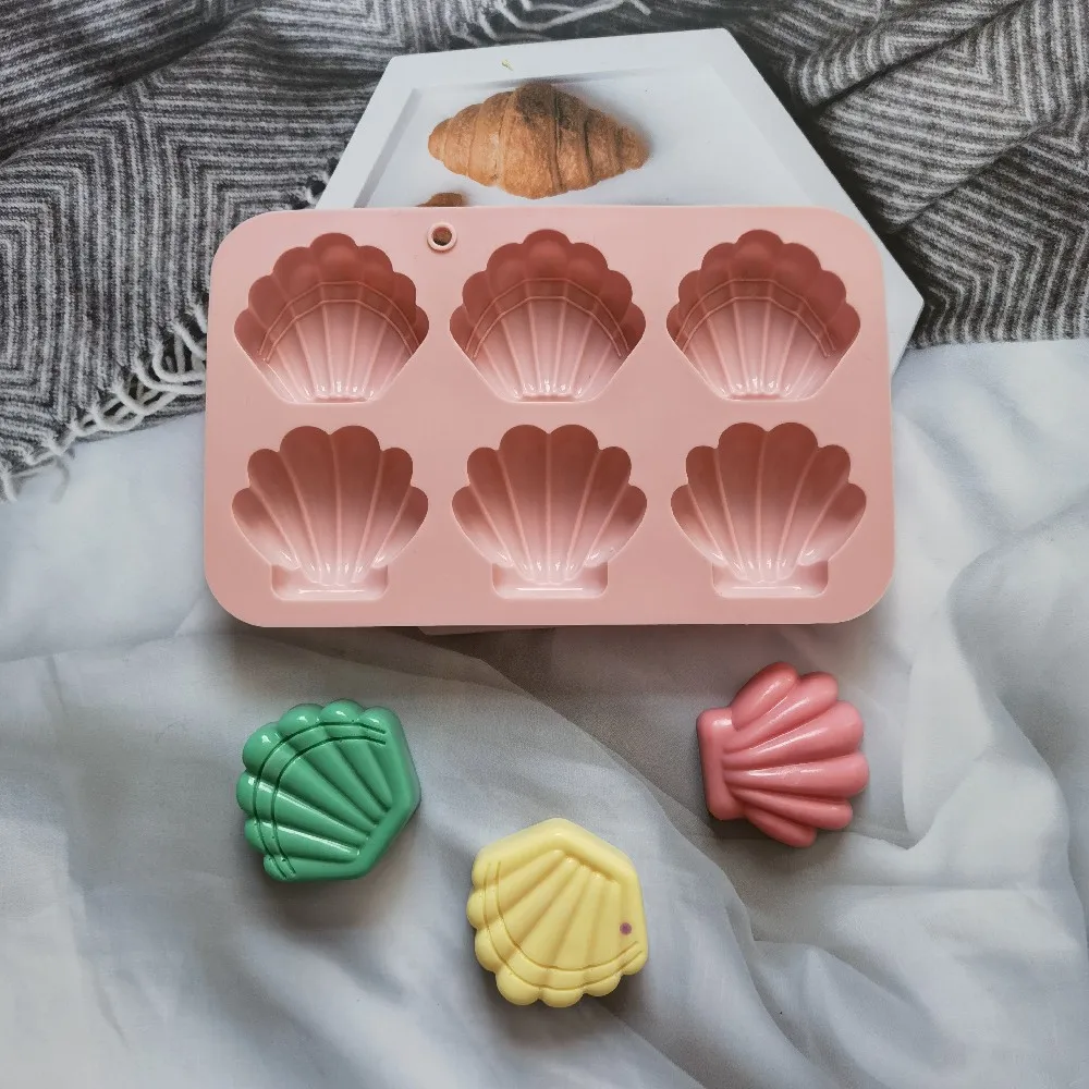 FoodGradeMadeleineCakeMoldShellShapedSiliconeChocolatesBaking