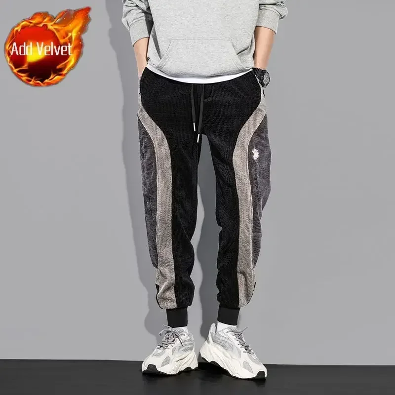 thumbnail image 1 of Pantalones holgados y ajustados con múltiples bolsillos para hombre, pantalones cargo ajustados para hombre, pantalones multibolsillos de licra, pantalones de diseño de alta calidad, estilo Harajuku E, 1 of 5