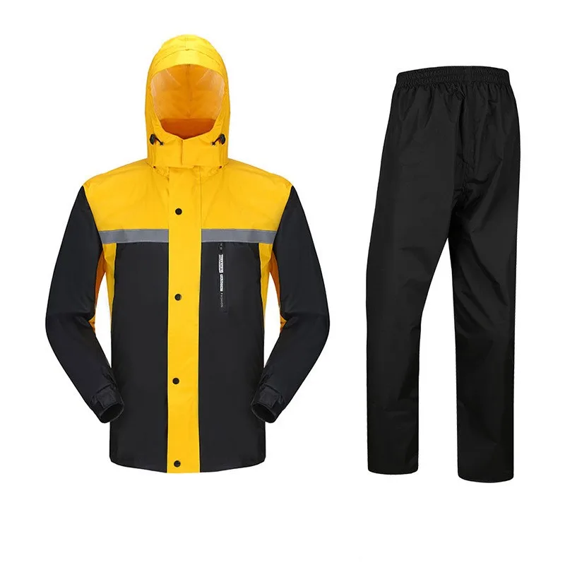 

Fashionable and Simple Motorcycle, Electric Bicycle, Outdoor Hiking, Rainstorm Proof, Single Person Reflective Raincoat Suit