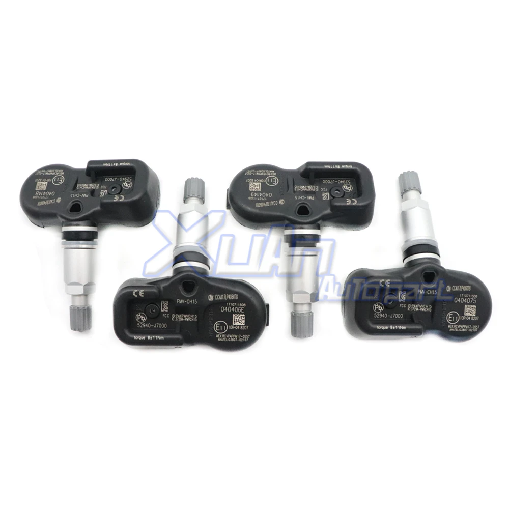 ڵ TPMS  Ÿ̾  з  ͸ ý 52940-J7000 PMV-CH15 Kia Forte 2019 2020 433Mhz 52940J7000