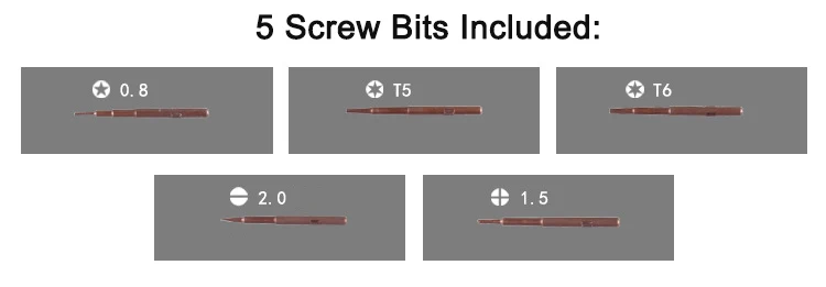 1set Multi Function Screwdriver Set Screw Bits Kit Glasses Watch Mobile Phone Repairing Hand Tool