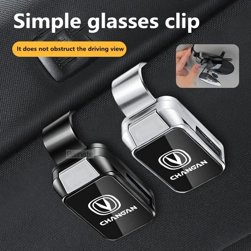 ABS 자동차 햇빛 가리개 안경 클립 선글라스 카드 홀더 (창안 CS75 CS35 CS55 UNI-T UNI-K 자동차 내부 액세서리)