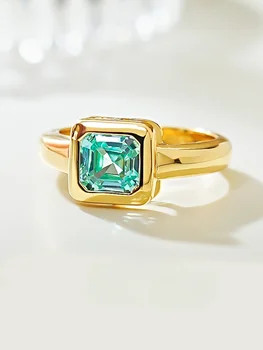 Anillo de Torre Blanca Asche chapado en oro de plata 2