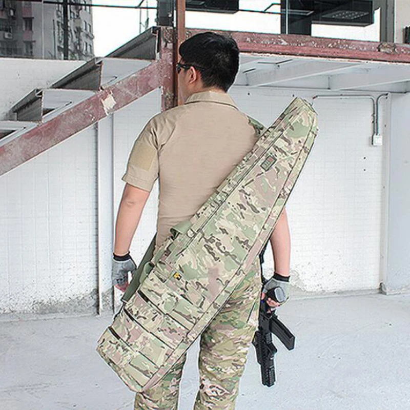 

100Cm 120Cm Tactical Gun Storage Bag Outdoor Fishing Shooting Hunting Shotgun Carry Case Military Rifle Shoulder Bag with Pad