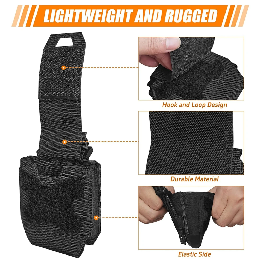 Molle Handcuffs Pouch Shackles Holder Case Quick Draw Universal Handcuff Holster Standard Chain Cuffs Cover Belt Pouch 3