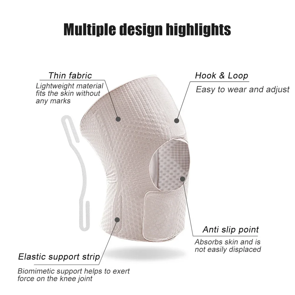Knee Brace with Side Stabilizers for Knee Pain Support Women Men 1PC