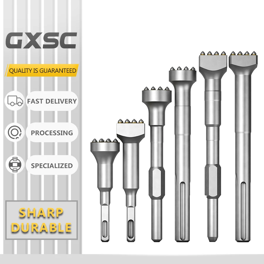 Flower-hammer-chisel-hair-head-drill-bit-cement-concrete-wall-hit ...