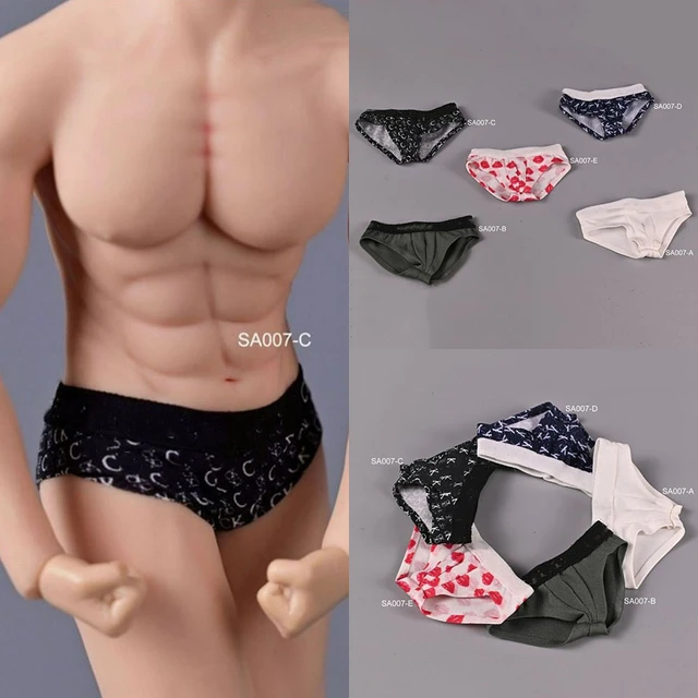 1:6 White Thongs Briefs Underwear Model For 12'' Female TBL PH Figure Body  Toys