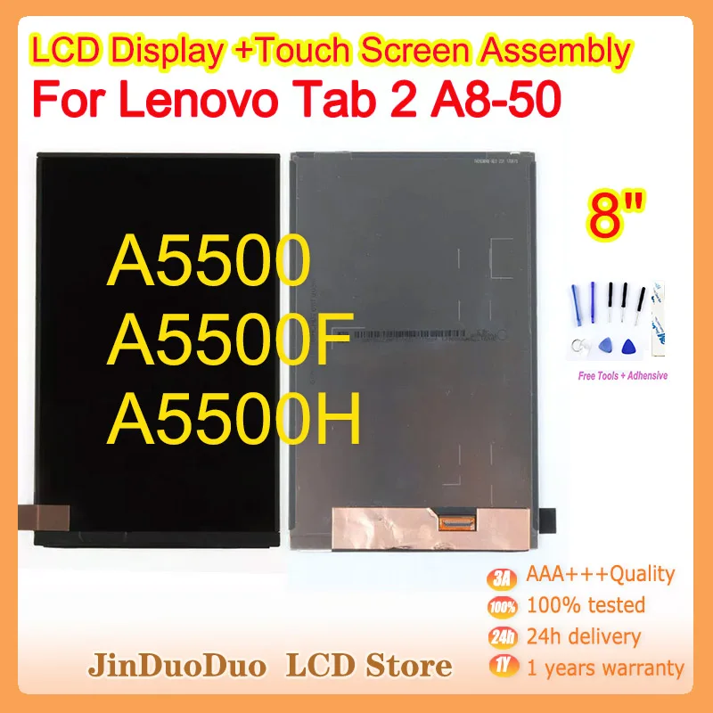 

8,0 "оригинальный для планшета Lenovo TAB 2 A8-50L Женский ЖК-дисплей с сенсорным экраном дигитайзер в сборе A5500 A5500F A5500H A5500N