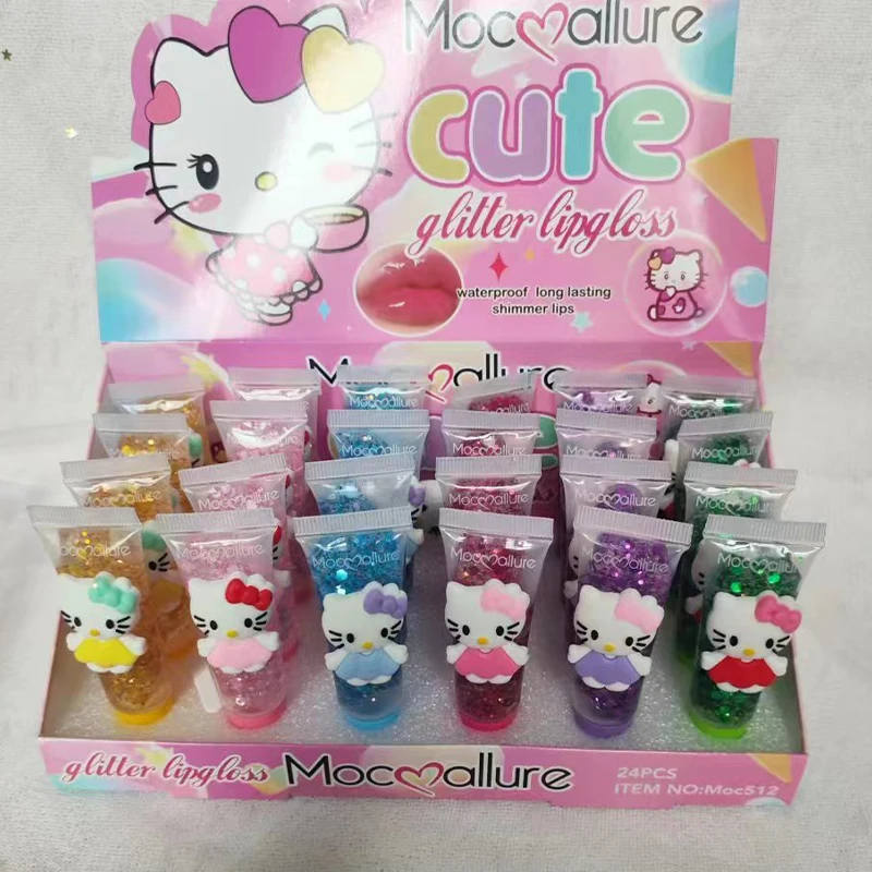 

Sanrio Hello Kitty Lip Gloss Moisturizing Mirror Lip Oil Non Sticky Sexy Lip Glaze Lipstick Makeup Cosmetic Women's Holiday Gift