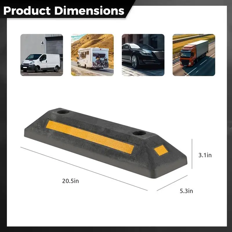 Parking Aids Parking Stoppers Garage Floor Stopper Vehicle Gadget for Protecting Car Garage Wall Driveway Stopper 2Pcs