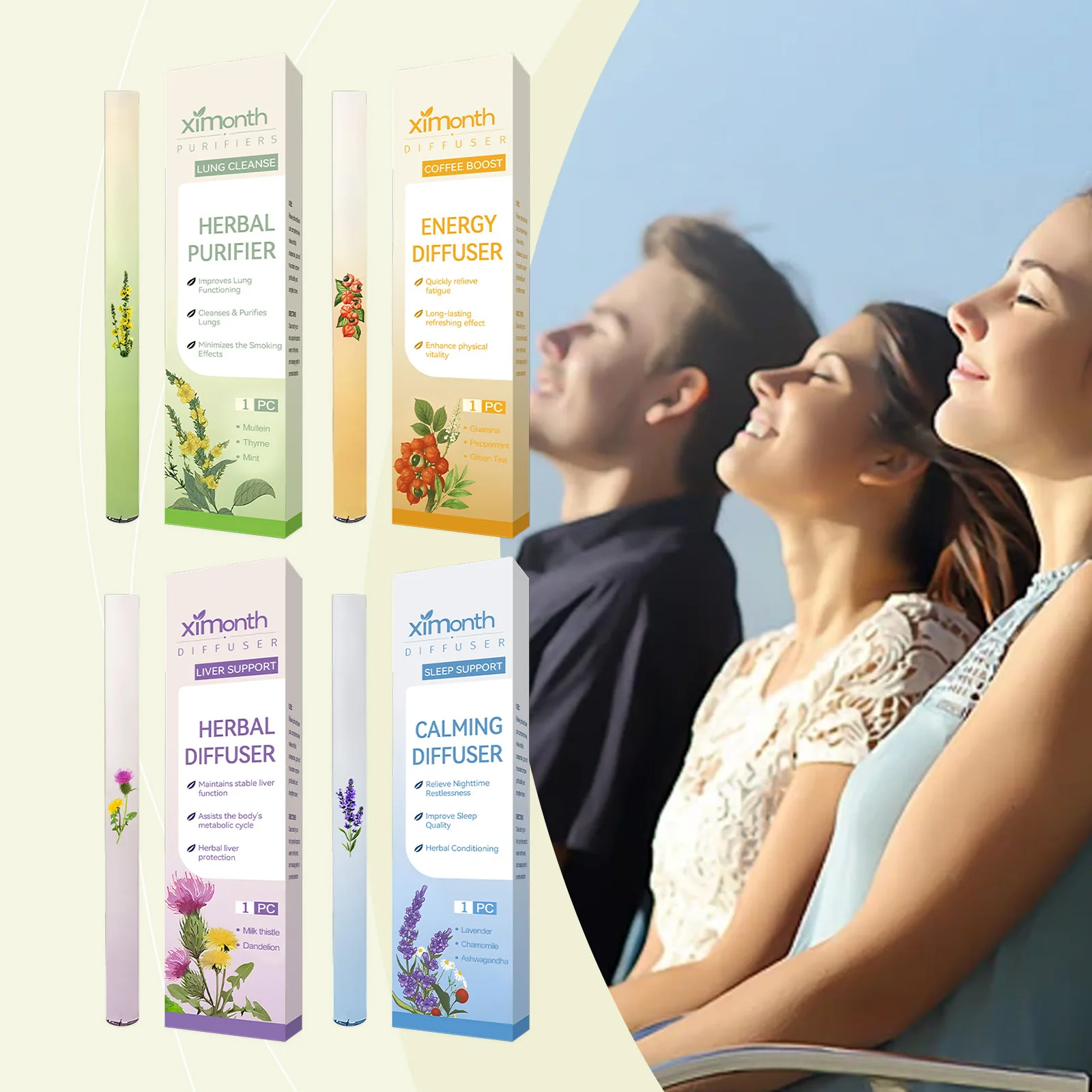Herbal Purifier Lung Cleanse Nasal Inhaler 1pc