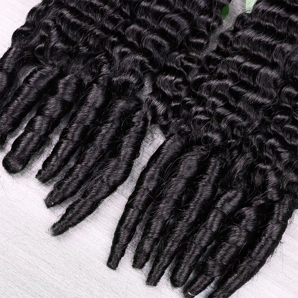 Bulk Human Braiding Hair for Boho Braids Human Hair 100% Burmese Curly Knotless Deep Wave Bohemian Bundles Extensions 3