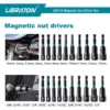 Libraton 20PCS Magnetic Nut Driver Set, Impact Drill Driver Bit Set 1/4" Metric and SAE Nut Driver with Storage Bag Nut Drivers 2