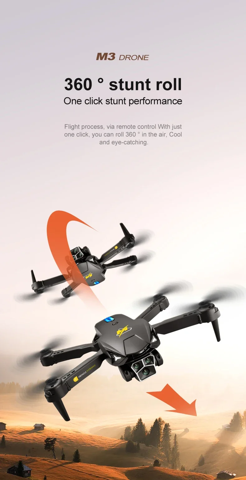 Xiaomi MIJIA M3 PRO Drone 8K Three Camera Aerial Photography Aircraft Omnidirectional Obstacle Avoidance Brushless Motor 10000M