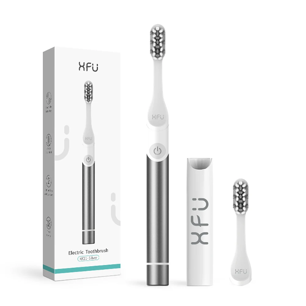 Hicare Electric Toothbrush, Ultrasonic Toothbrush, Intelligent Automatic Whitening Boothbrush, Silver (1 Pcs)