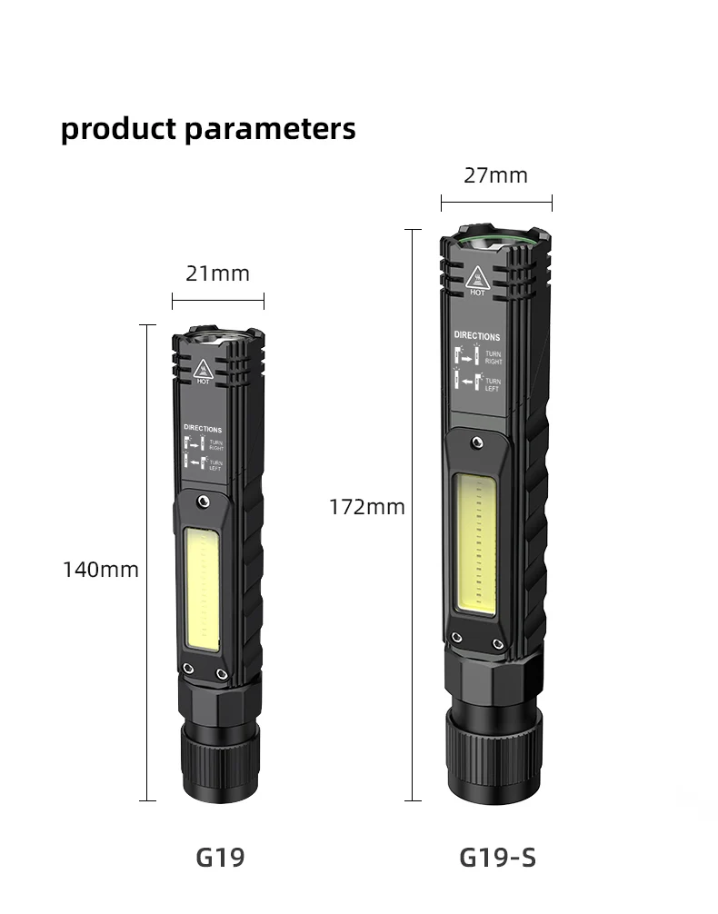 powerful led torch SuperFire G19 multi-function work light led with magnet auto repair high-brightness bright headlight flashlight police torch