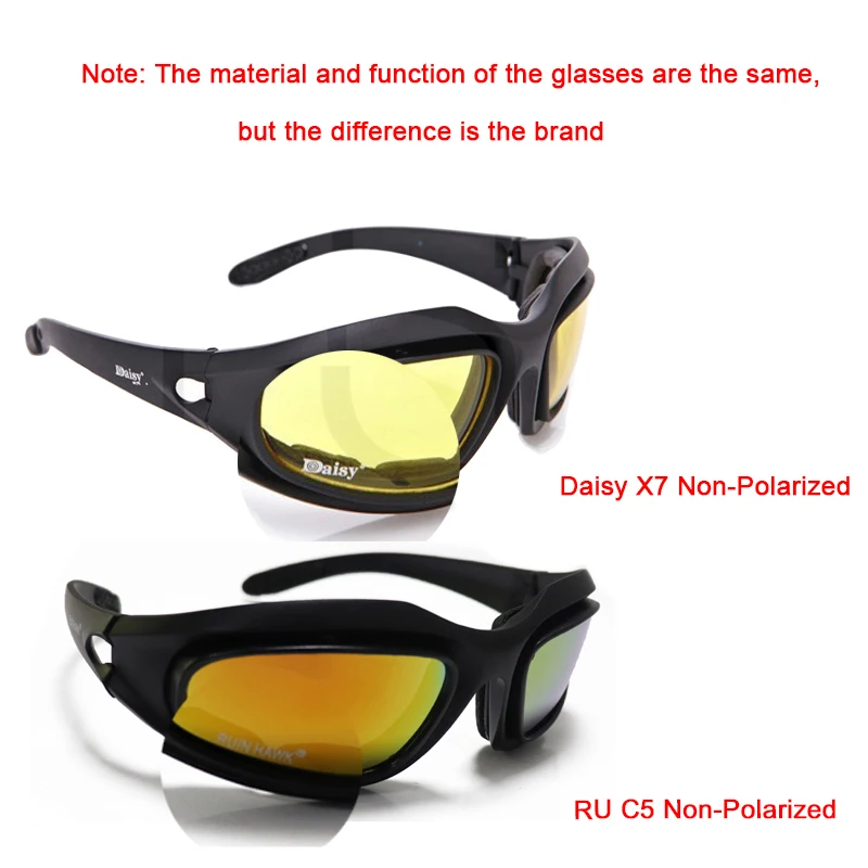 Military Hunting Air Gun Shooting Tactics C5 X7 Polarized Sunglasses Hiking Camping Glasses Outdoor Sports Goggles Glasses with polarized sports glasses polarized glasses shooting glasses polarized goggles tactical goggles water hose organizer uv protection glasses