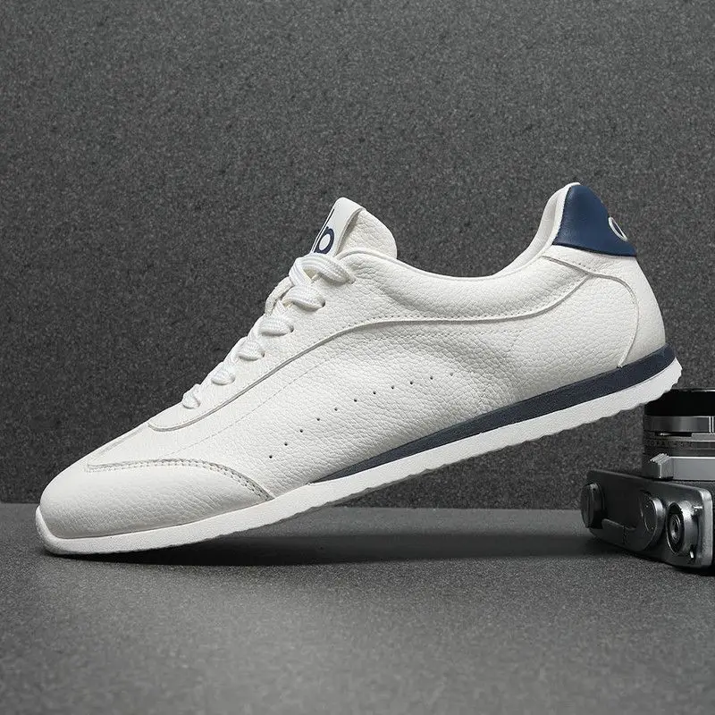 Non slip sneakers simple elegant style soft wear resistant sole lightweight breathable casual trainers for men women streetwear - 4