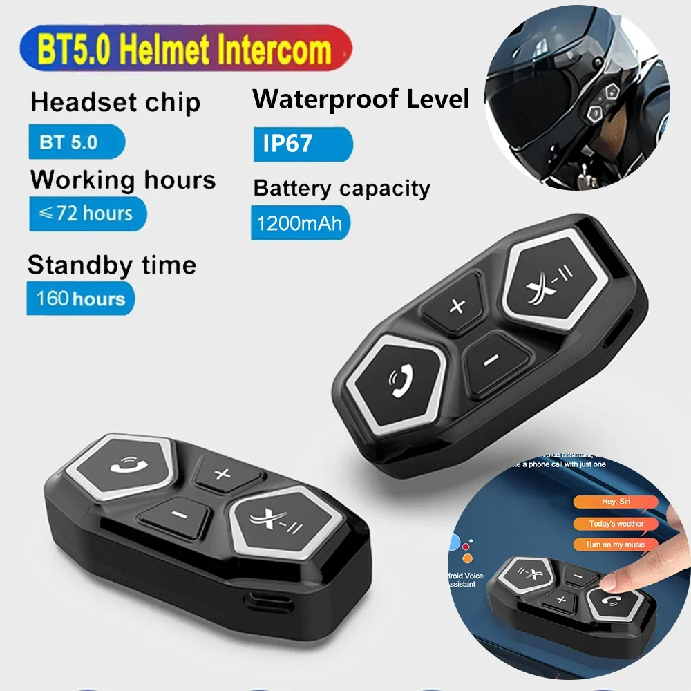 X-11 Helmet Headset Bluetooth 5.0 Handsfree