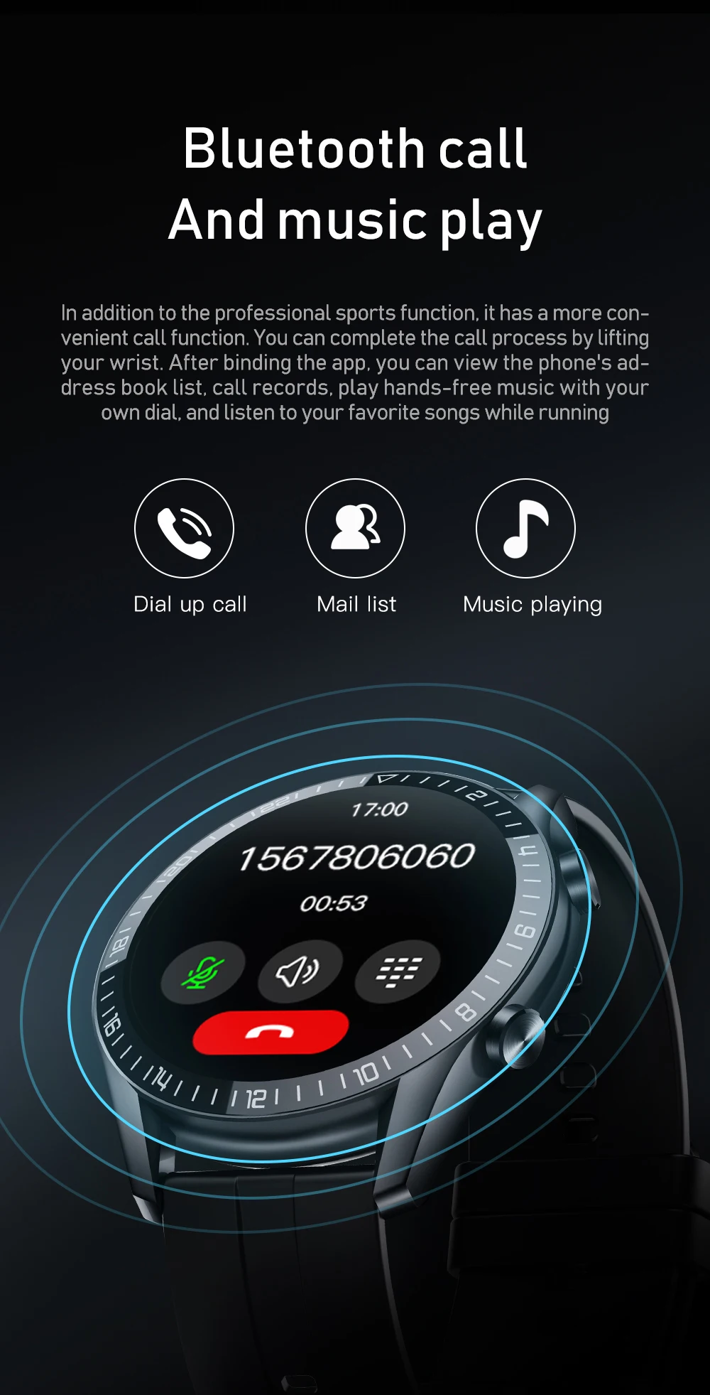 XIAOMI I9 Smart Watch for Men Fitness Tracker Digital Smart Sport Watch