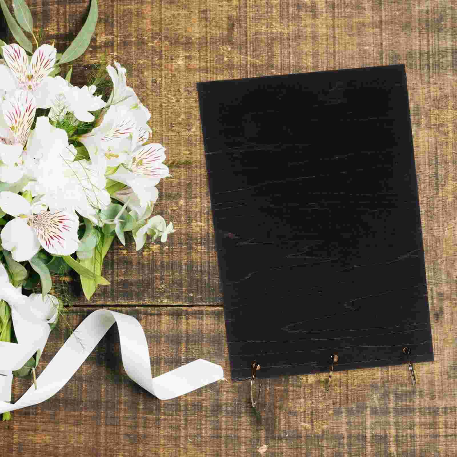 Decorate Wedding Guest Book Bridegroom Decorations Pine Guestbook for Graduation Party Supplies