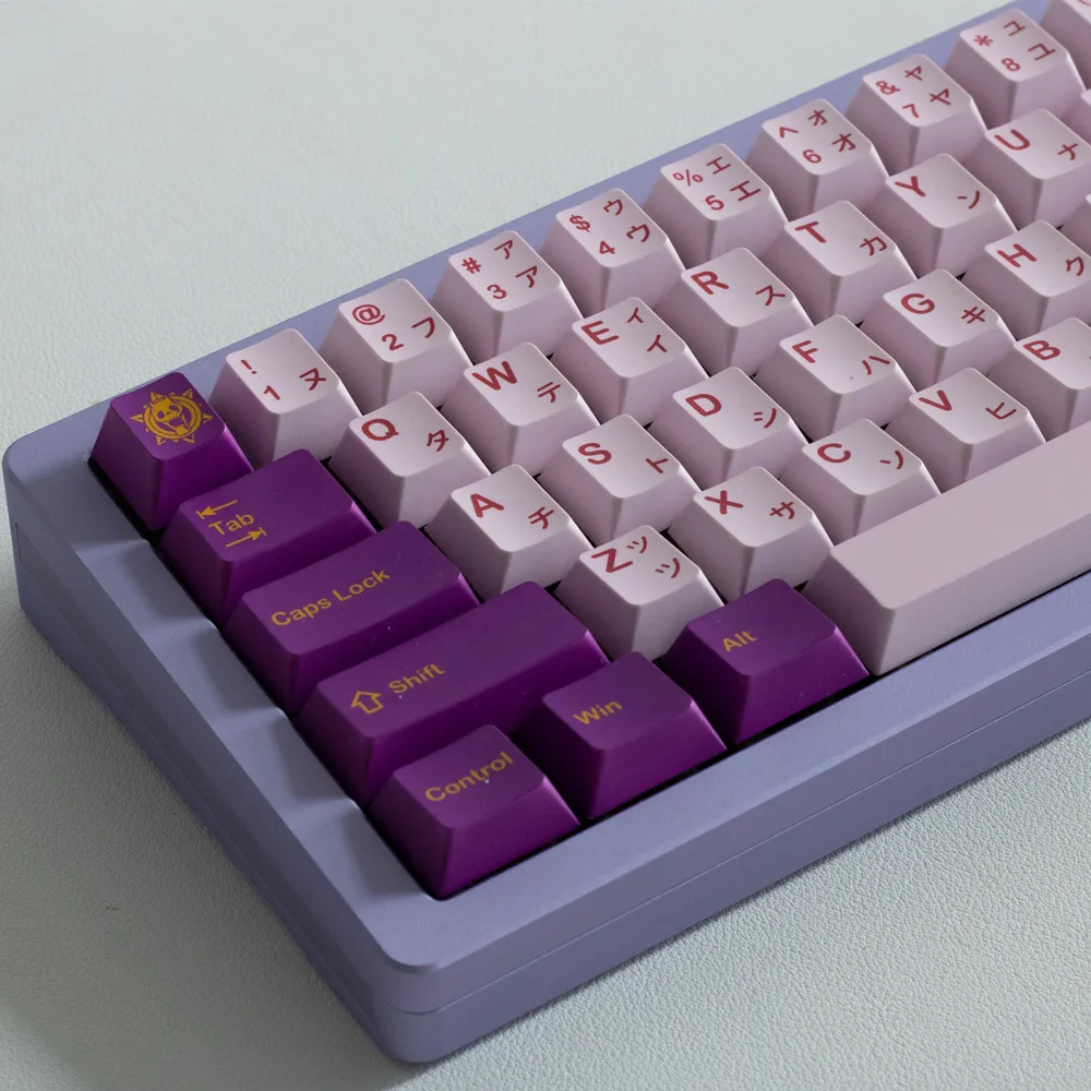 Gmk-deathly Queen Kit de Teclado Mecânico Conjuntos de Perfil Cereja Pbt Keycap Sublimação Dye 98 Padrão 142 Chaves
