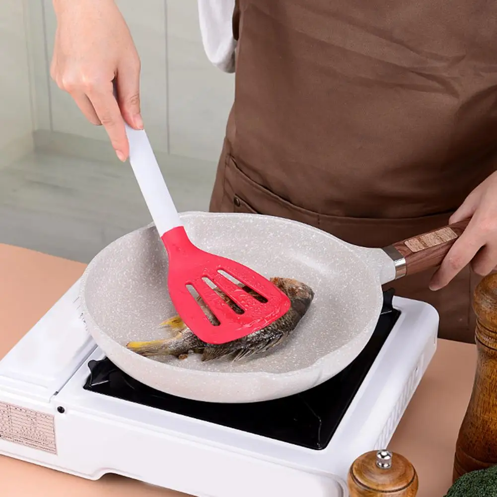 Silicone Kitchenware Set 6-piece Silicone Kitchen Utensil Set Storable Non-stick Heat-resistant Spatulas for High-temperature