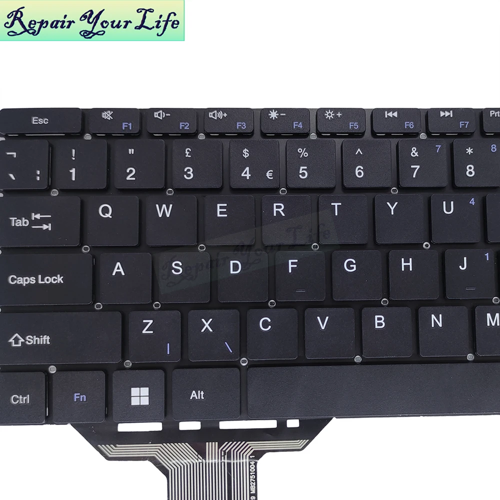 Inglês Teclado para Geo Computadores Geobook 1e 11.6 Teclado para Notebook Reino Unido Euro Mb2751004 Yxt-nb93119 Pride-k3919 uk - Imagem 2