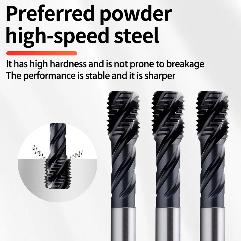 HSSE-PM DIN 371 376 Standard Spiral Fluted Tap Pointed Forming Roll M3 M4 M5 M6 M8 M10 M12 M14 M16 M