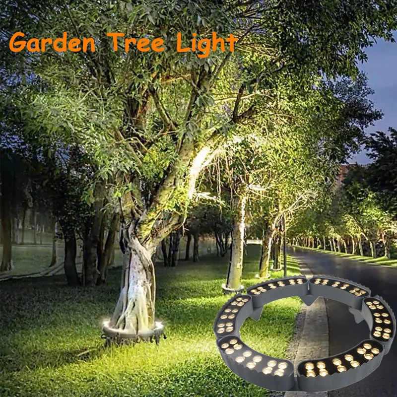 LED Tree Hugging Lamp Outdoor Spike Type Light Warm White RGB Automatic IP65 Waterproof Spot Lights Garden Tree Lamps 6w 12w