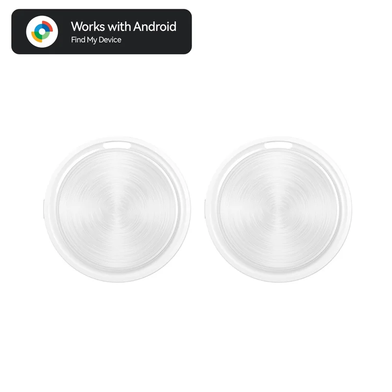 Smart Bluetooth Tracker for Keys, Wallets, Bags, and Pet Locator with Google Find My Device Integration