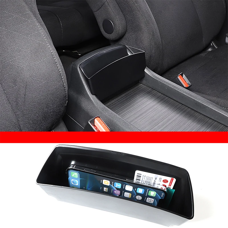 

For Honda Pilot 2015-2022 Car Central Control Armrest Box Storage Box ABS Black Storage Accessories