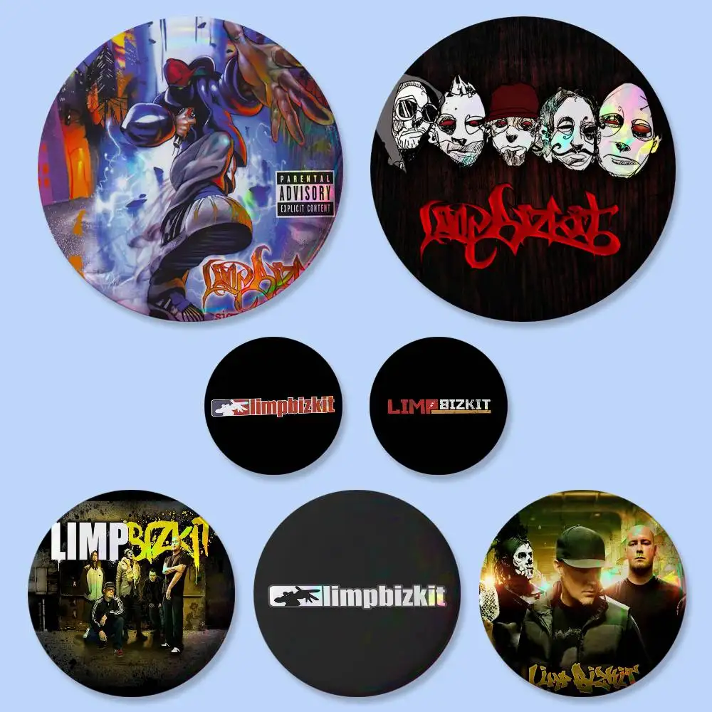 L-Limp B-Bizkit 배지 25 32 44 58 75 Mm 라운드 코스프레 핀 가방 장식 팬 수집 친구 선물 브로치 기념품