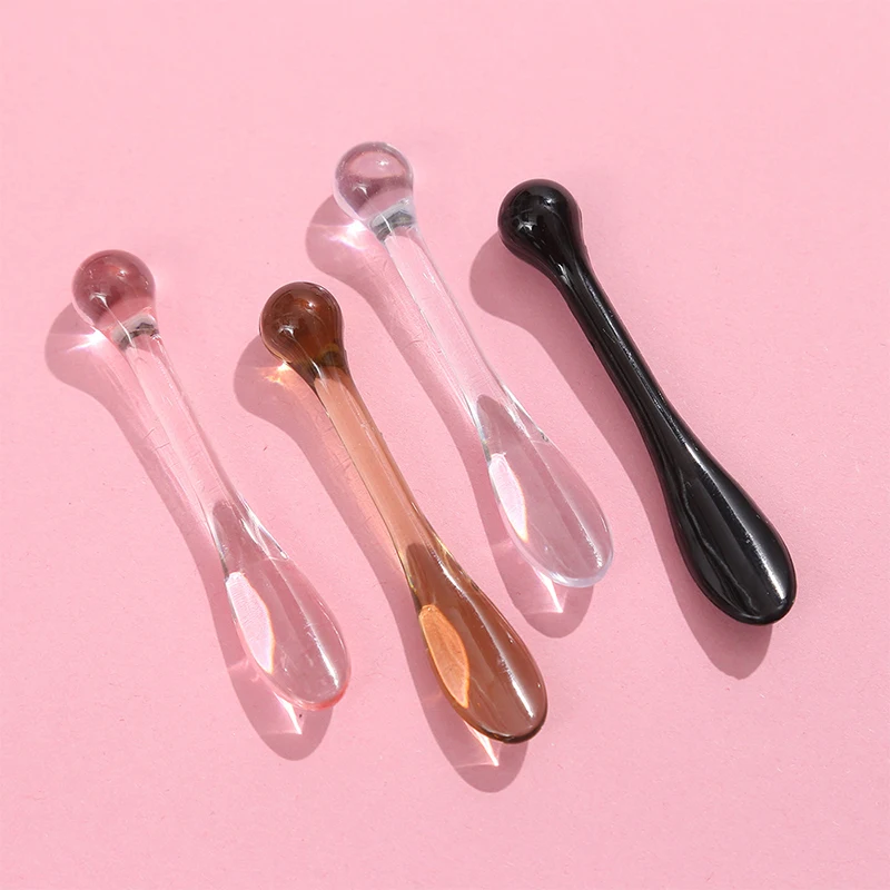 1/3 stücke Gesicht Creme Maske Schlamm Rühren Löffel Acryl Kosmetische Spatel Scoop Mit Box Schönheit Werkzeuge Absorbieren Roller gesichts Applikator – Detail 5