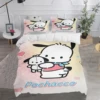 Sanrio Bedding Sets Pochacco Cartoon Comforter Cover Bed Cover Duvet Cover Pillow Case 2-3 Pieces Sets Kids Adult Size 3
