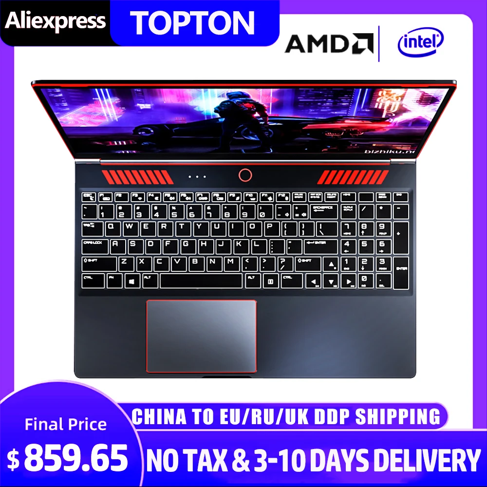 16 1 дюймовый игровой ноутбук Intel Core i9-9880H i9-8950HK i7-9750H GTX 1650 4G Мини ПК Windows 10/11 64GB 2 ТБ SSD