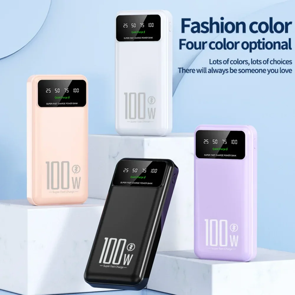 Xiaomi 50000mAh High Capacity 100W Fast Charging Power Bank Portable Charger Battery Pack Powerbank for iPhone Huawei Samsung 4