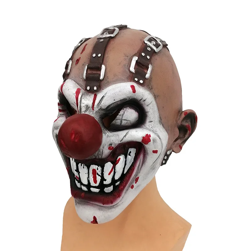 Twisted Metal-Inspired Sweet Tooth Full Face Latex Mask for Halloween and Cosplay Events
