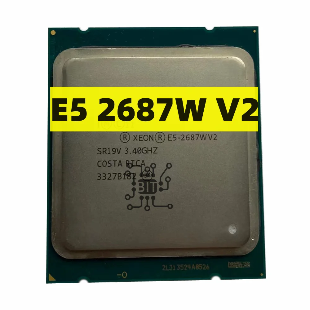 E5-2687W V2 Xeon E5-2687Wv2 3.4Ghz 25M 8 Core 16 Thread Lga2011 E5 2687 Wv2 150W Spedizione Gratuita