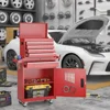 5-Drawer Rolling Tool Chest with Detachable Top Box Lockable Wheels Heavy Duty Metal Cabinet Kit Tools Portable Storage Solution 2