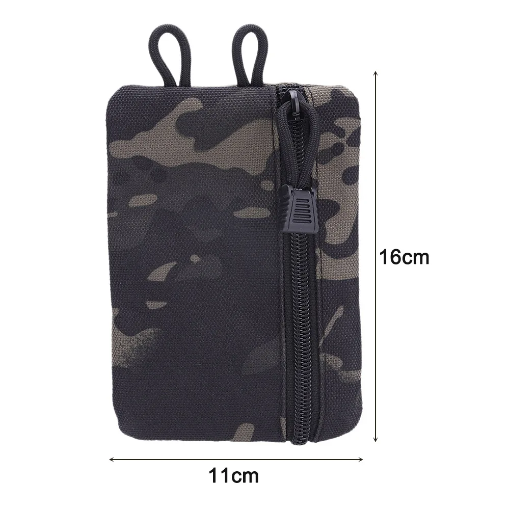Outdoor EDC Tool Pouch Storage Bag Oxford Cloth Credit Card Wallet Wear  Resistant Organizer for Sports Camping Hiking Travel