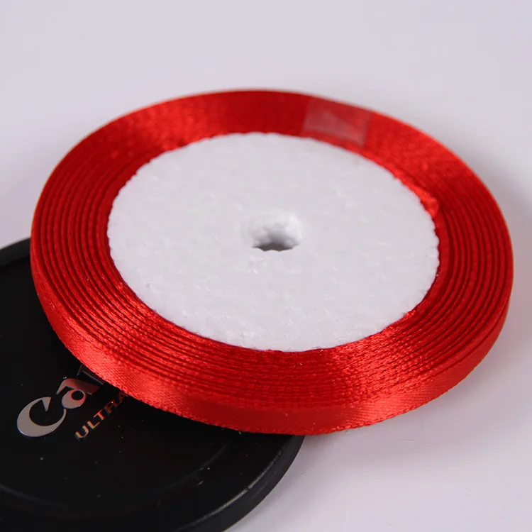 6mm Satin Ribbon for DIY Crafts and Festive Decorations (22 Meters/Roll)