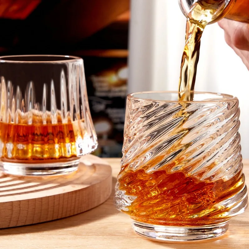 150ml Glass Whiskey Cups Home Creative Beer Glass Crystal Cup Wine Pattern Whisky Cup XO Brandy Drinking Glasses Wineglass