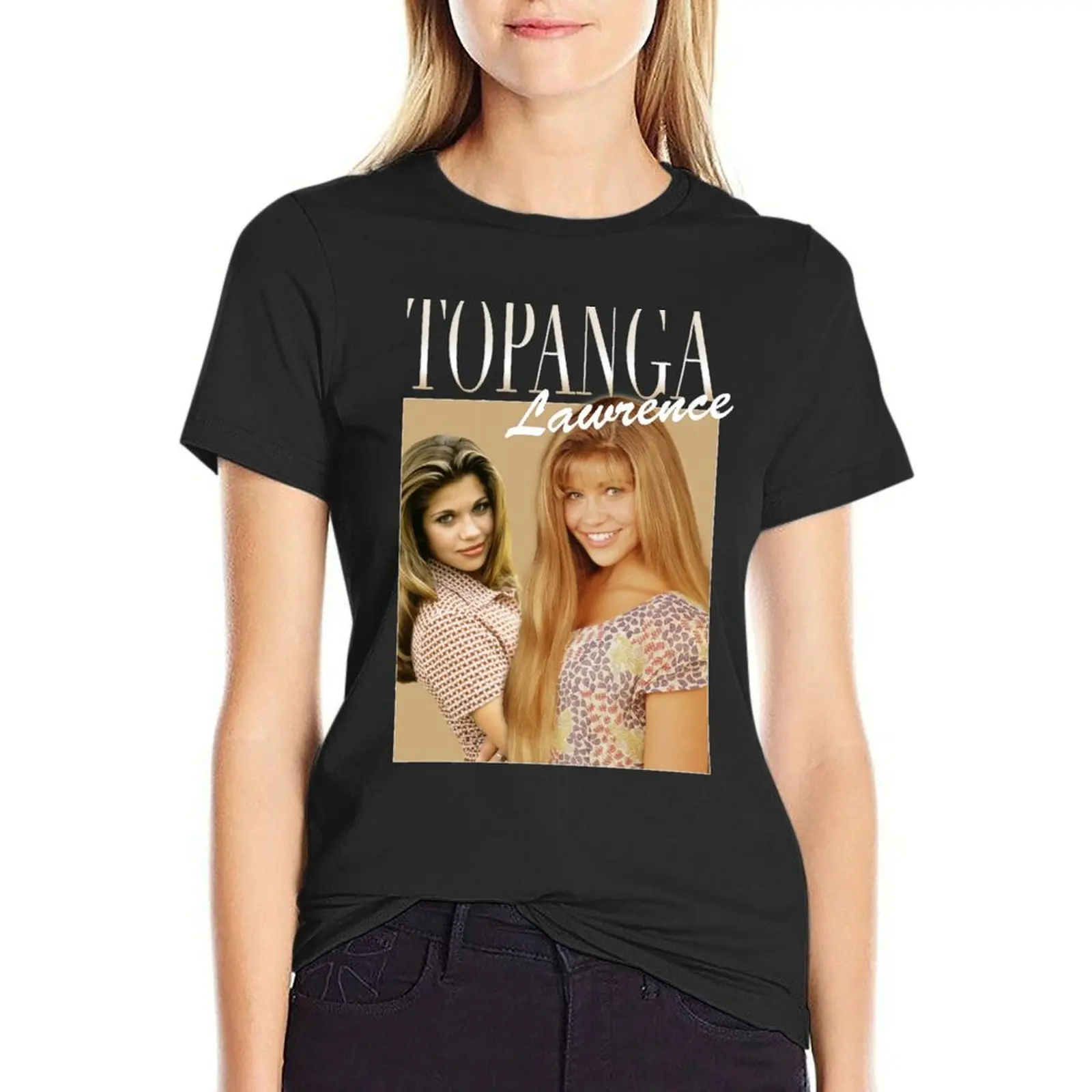 

Topanga Lawrence - 90's style T-Shirt white t-shirt dress for Women sexy western t-shirt dress for Women cat shirts for Women