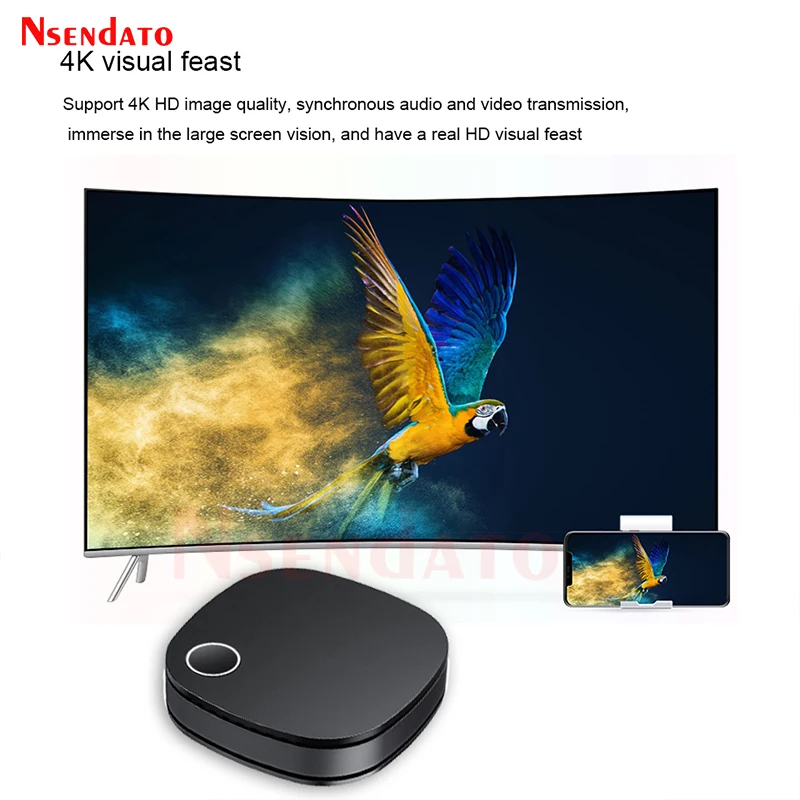 4K 60Hz 5G Wireless WiFi Display HDMI-compatible TV Dongle Receiver Stick Adapter For H.265 Miracast Airplay For andriod IOS Mac