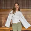 New Women's Long O-Neck Skinny T-Shirt Tops Solid Color Daily Streetwear Pullover Tees Summer Outfit