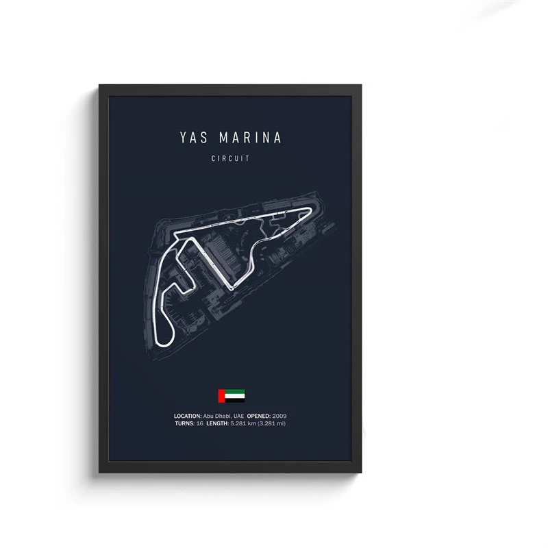 Formula 1 Racing Circuit Canvas Art: Aesthetic Motorsport Wall Decor