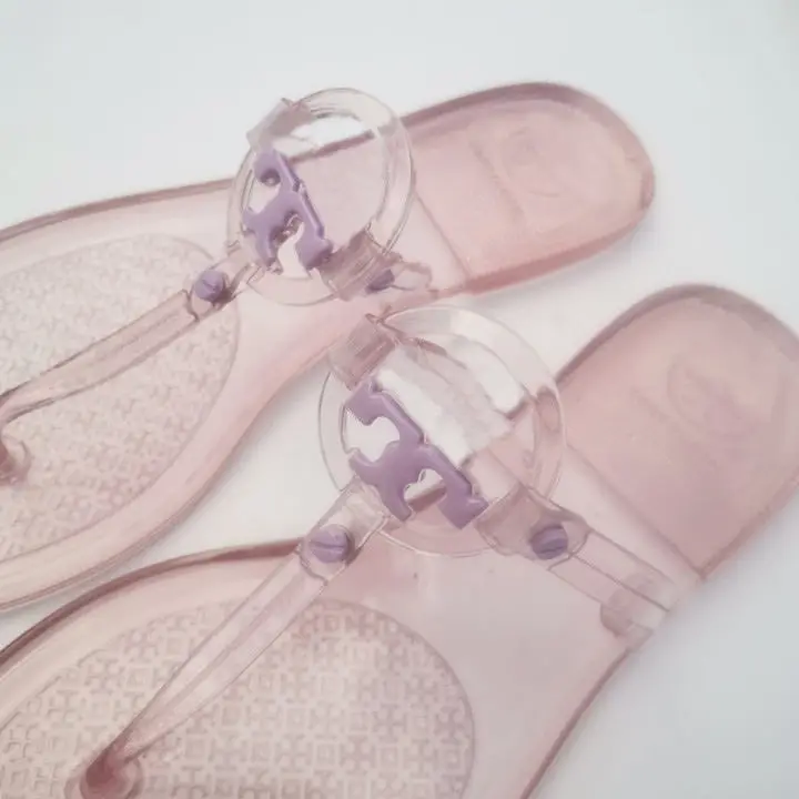 2022 New Style Crystal Summer Jelly Shoes Woman Home Slippers Custom Fashion Designer Flip Flops Slides