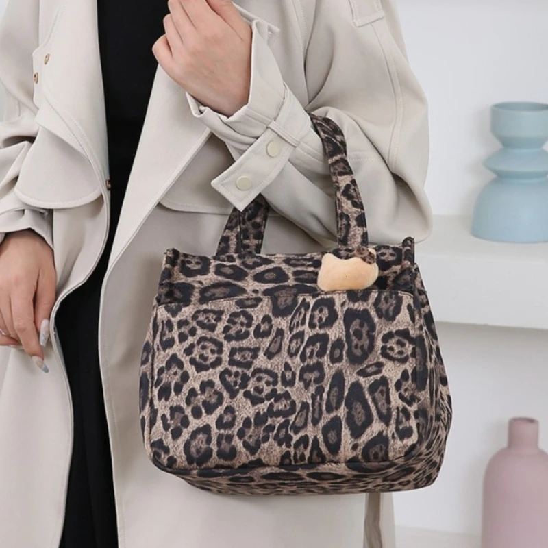 Thickened Nylon Fabric Lunch Bag with Aluminum Foil Inner Large Capacity Portable Lunch Box Storage Bag for Work Picnic School